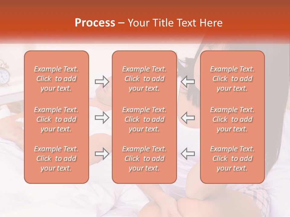 A Man And A Woman Laying In Bed Together PowerPoint Template