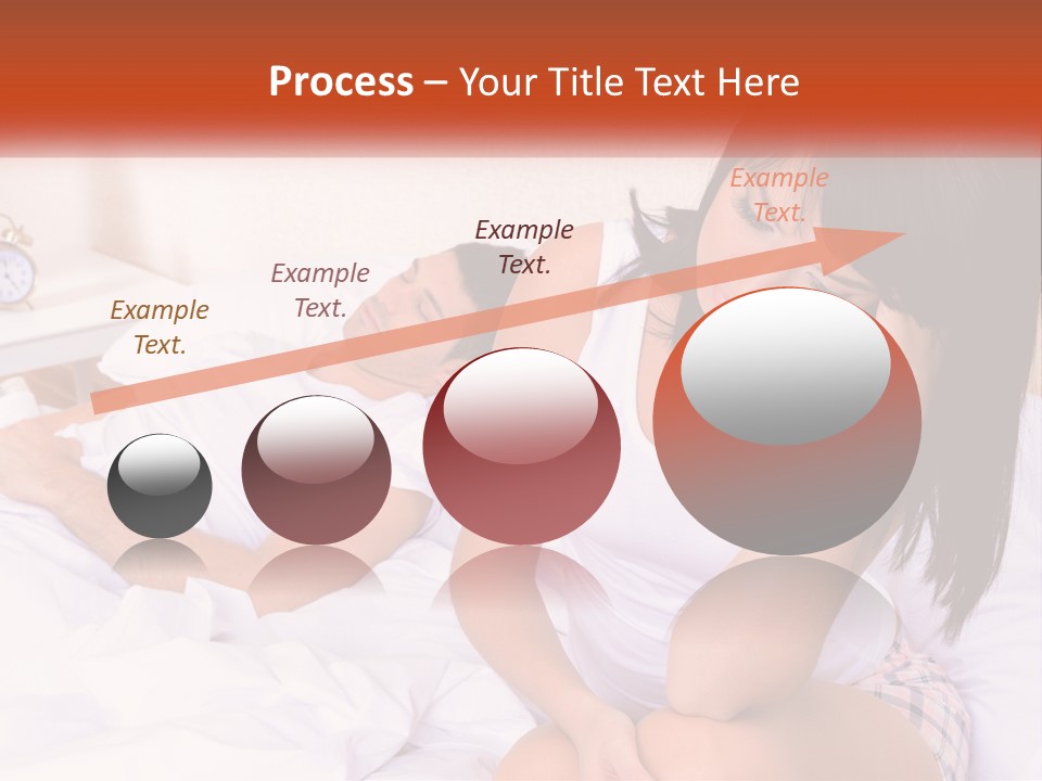 A Man And A Woman Laying In Bed Together PowerPoint Template