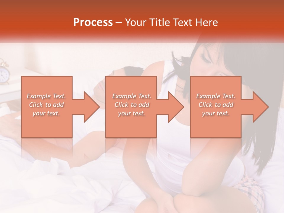 A Man And A Woman Laying In Bed Together PowerPoint Template