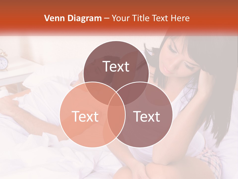 A Man And A Woman Laying In Bed Together PowerPoint Template
