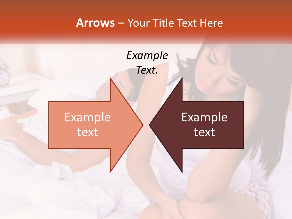 A Man And A Woman Laying In Bed Together PowerPoint Template