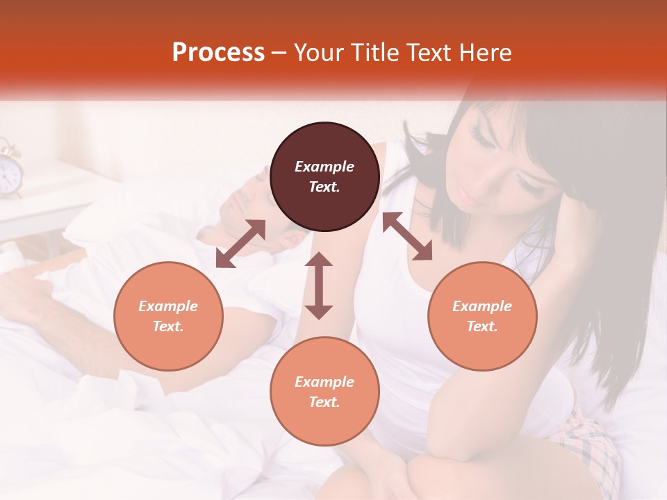 A Man And A Woman Laying In Bed Together PowerPoint Template