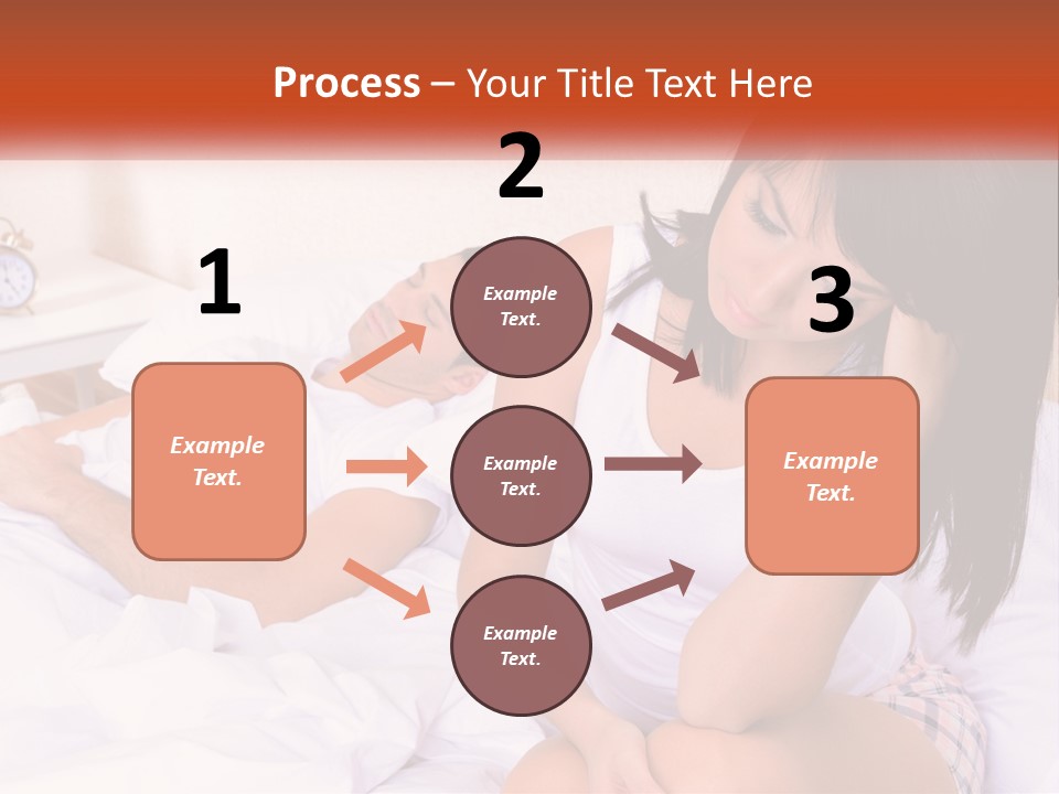 A Man And A Woman Laying In Bed Together PowerPoint Template