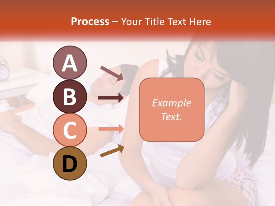 A Man And A Woman Laying In Bed Together PowerPoint Template