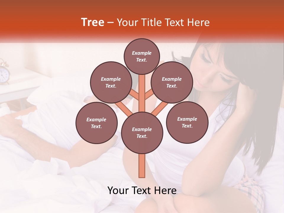 A Man And A Woman Laying In Bed Together PowerPoint Template