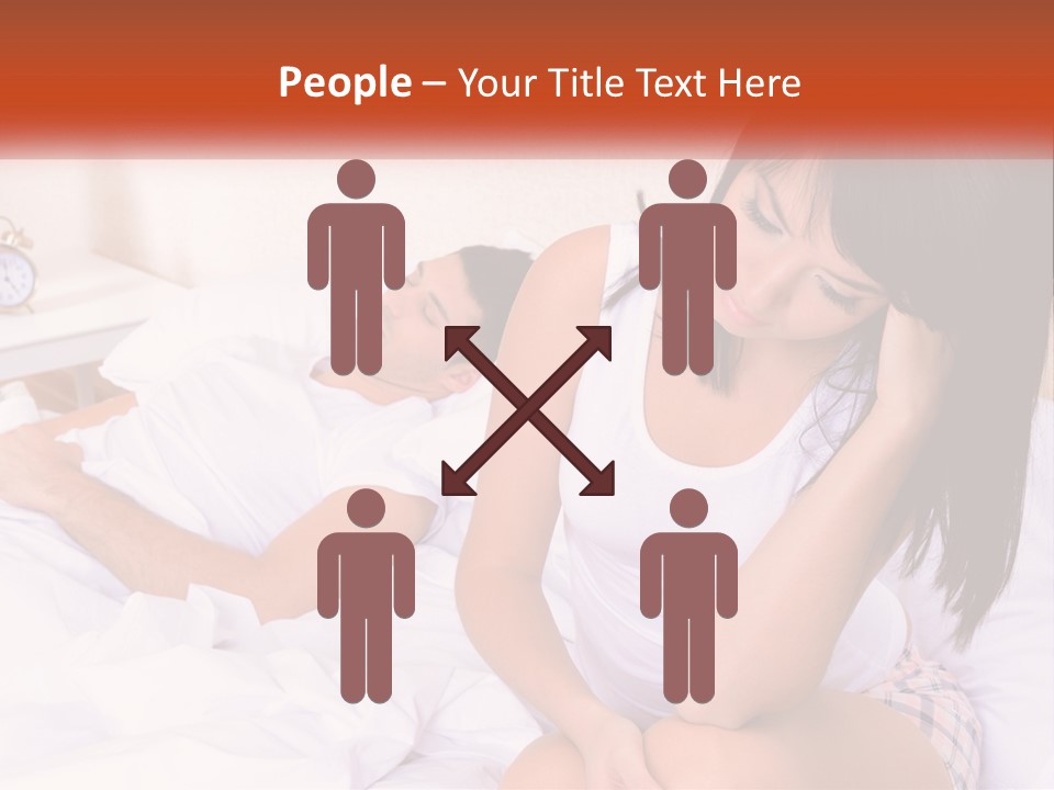A Man And A Woman Laying In Bed Together PowerPoint Template
