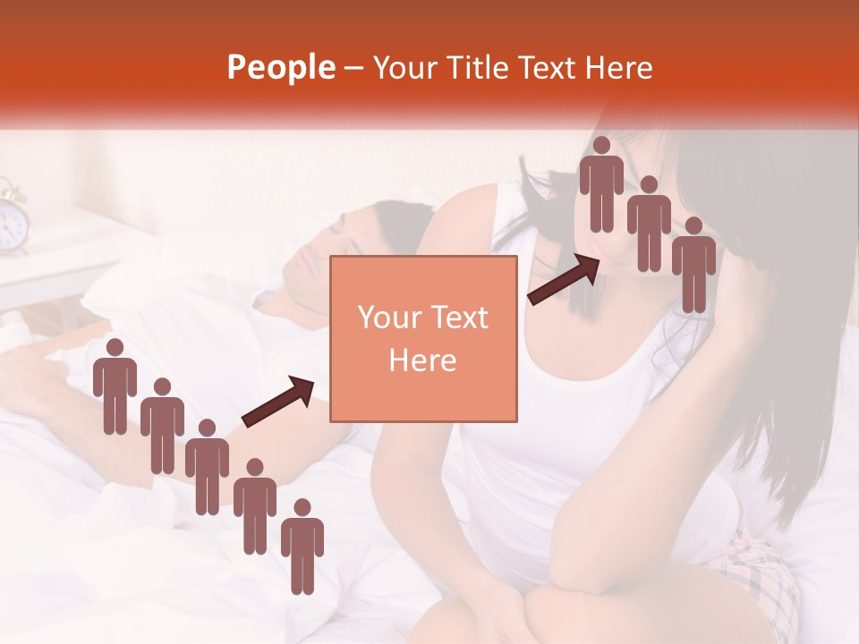 A Man And A Woman Laying In Bed Together PowerPoint Template