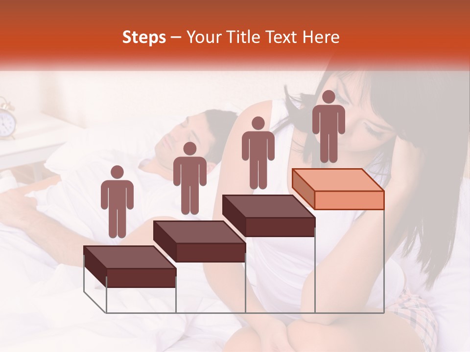 A Man And A Woman Laying In Bed Together PowerPoint Template