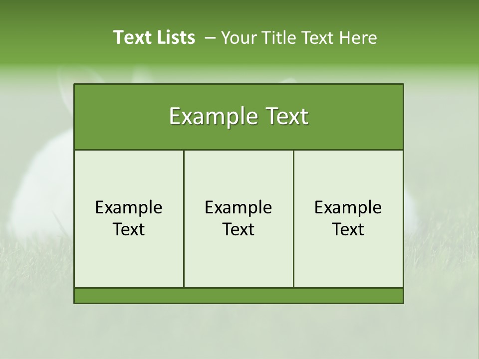 A Couple Of Rabbits Sitting In The Grass PowerPoint Template