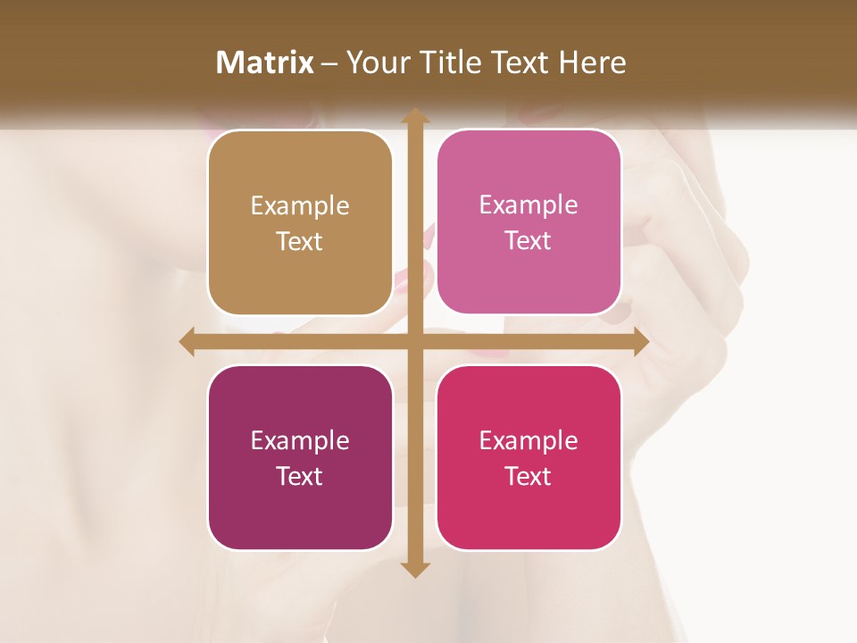 A Woman With Pink Nail Polish Holding A Pink Toothbrush PowerPoint Template