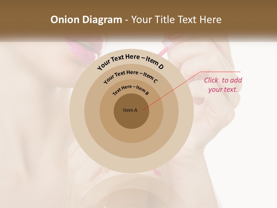 A Woman With Pink Nail Polish Holding A Pink Toothbrush PowerPoint Template