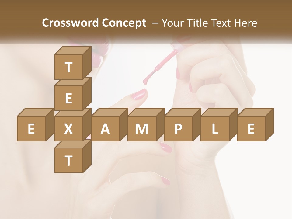 A Woman With Pink Nail Polish Holding A Pink Toothbrush PowerPoint Template