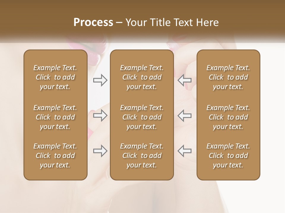 A Woman With Pink Nail Polish Holding A Pink Toothbrush PowerPoint Template
