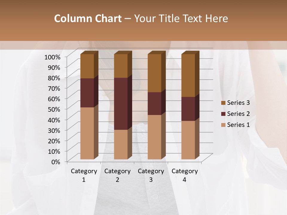 A Woman Drinking Orange Juice While Sitting At A Table PowerPoint Template