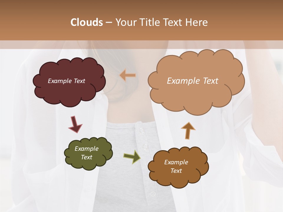 A Woman Drinking Orange Juice While Sitting At A Table PowerPoint Template