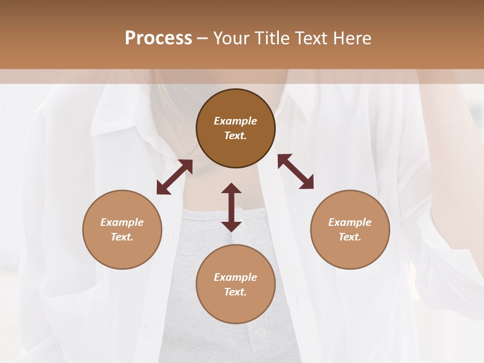 A Woman Drinking Orange Juice While Sitting At A Table PowerPoint Template