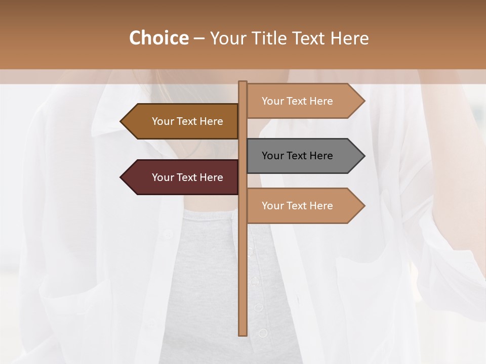 A Woman Drinking Orange Juice While Sitting At A Table PowerPoint Template