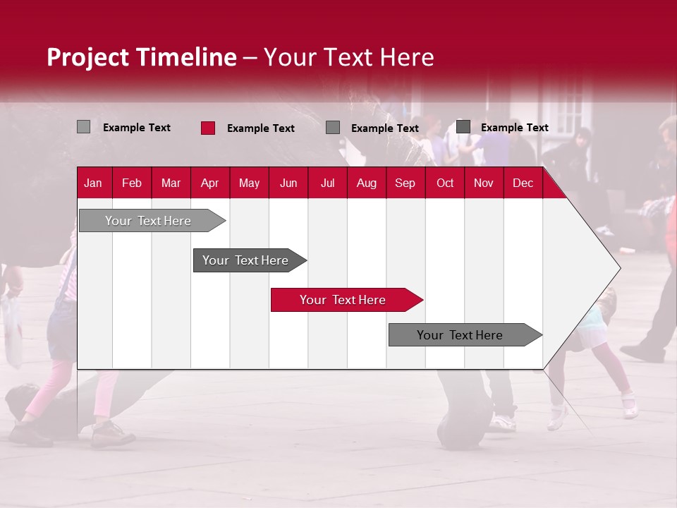 A Group Of Children Playing In Front Of A Statue PowerPoint Template