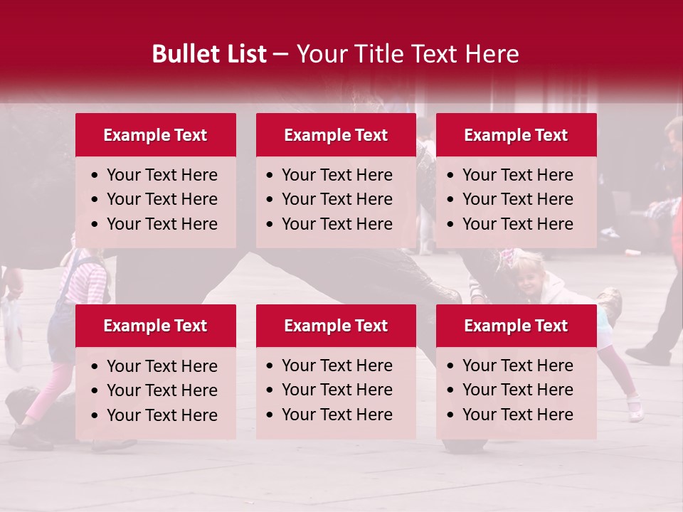 A Group Of Children Playing In Front Of A Statue PowerPoint Template