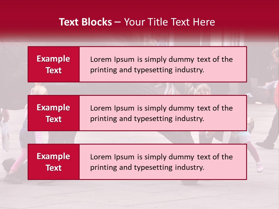 A Group Of Children Playing In Front Of A Statue PowerPoint Template