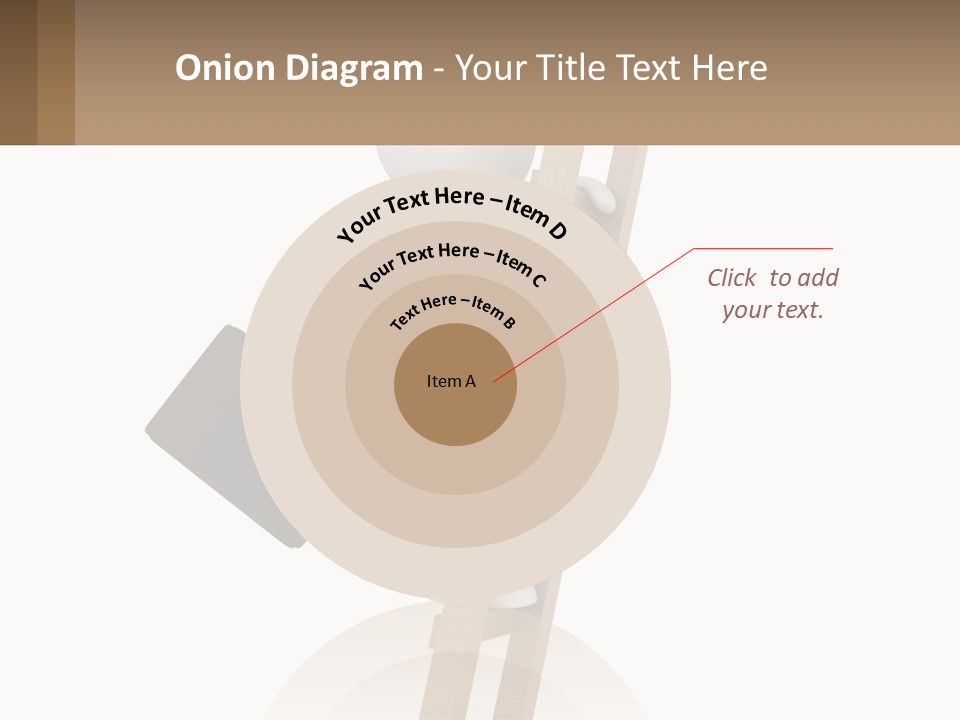 A Person Climbing Up A Ladder With A Briefcase PowerPoint Template