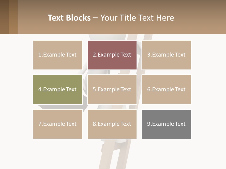A Person Climbing Up A Ladder With A Briefcase PowerPoint Template