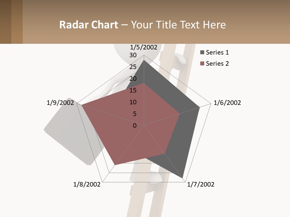 A Person Climbing Up A Ladder With A Briefcase PowerPoint Template