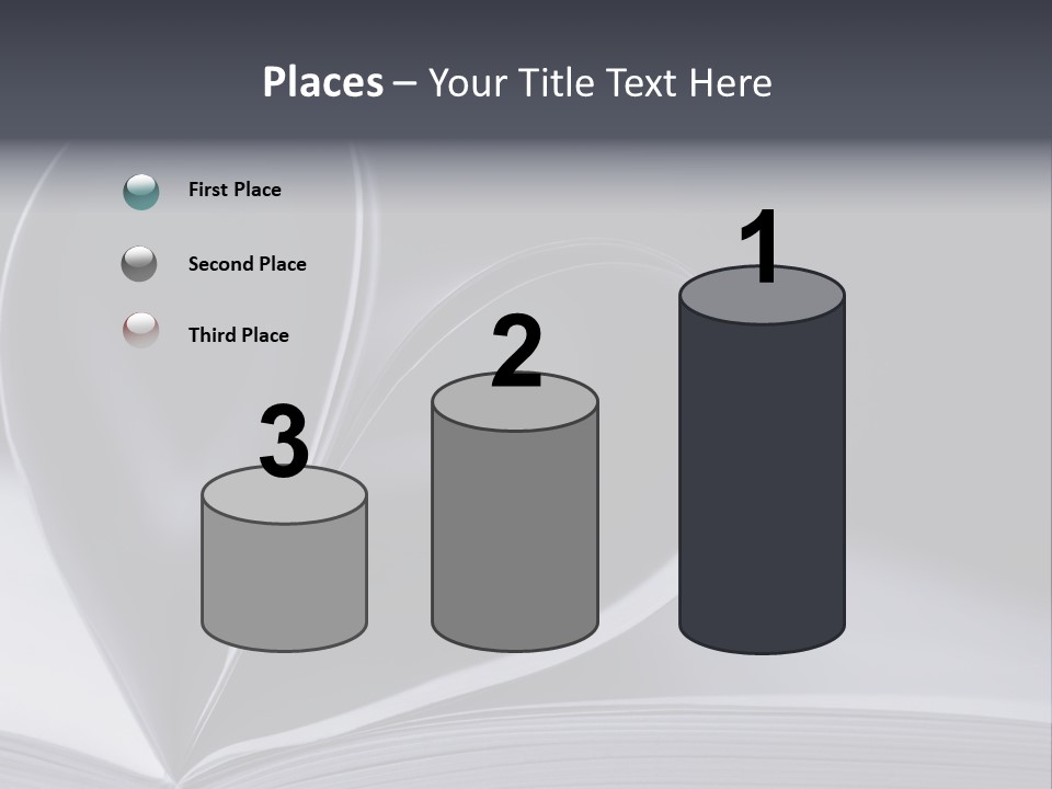 A Book With A Heart Shape On Top Of It PowerPoint Template