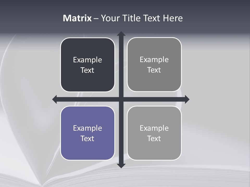 A Book With A Heart Shape On Top Of It PowerPoint Template