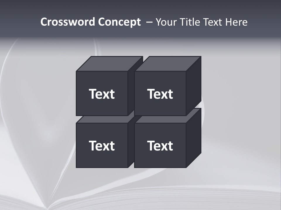A Book With A Heart Shape On Top Of It PowerPoint Template