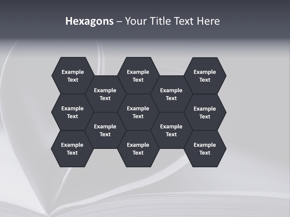 A Book With A Heart Shape On Top Of It PowerPoint Template