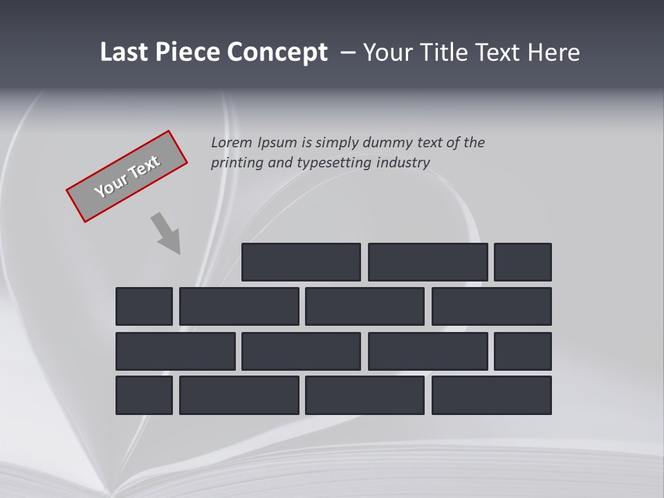 A Book With A Heart Shape On Top Of It PowerPoint Template