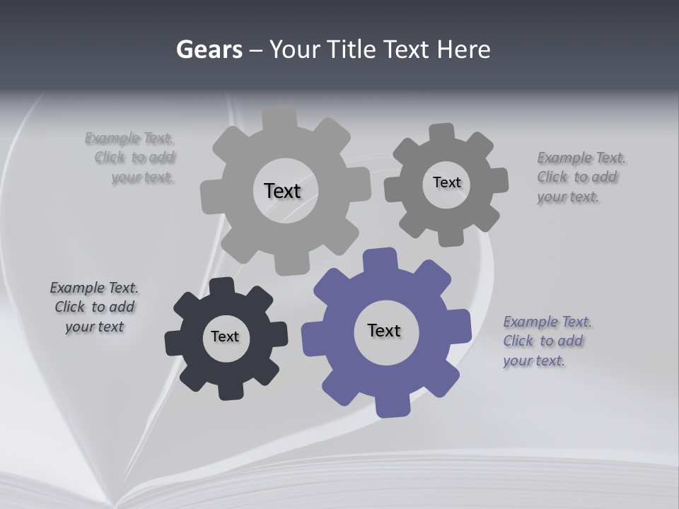 A Book With A Heart Shape On Top Of It PowerPoint Template