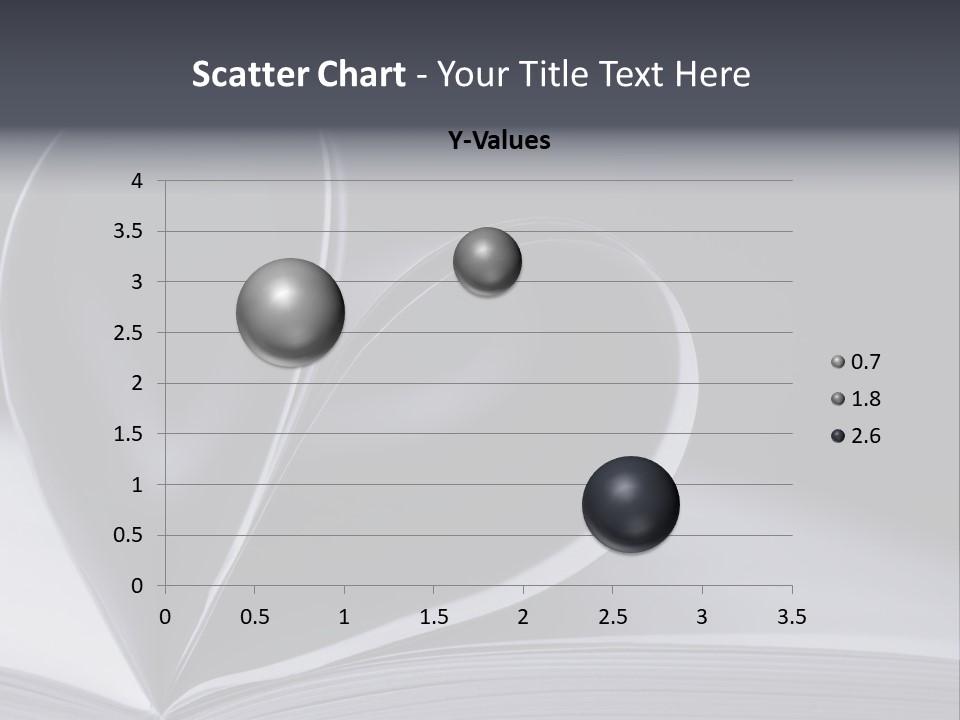 A Book With A Heart Shape On Top Of It PowerPoint Template