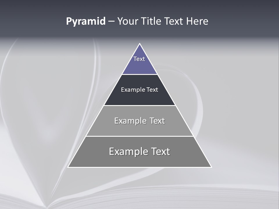 A Book With A Heart Shape On Top Of It PowerPoint Template