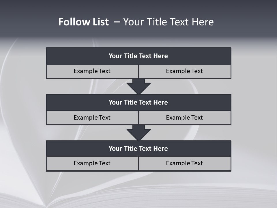 A Book With A Heart Shape On Top Of It PowerPoint Template