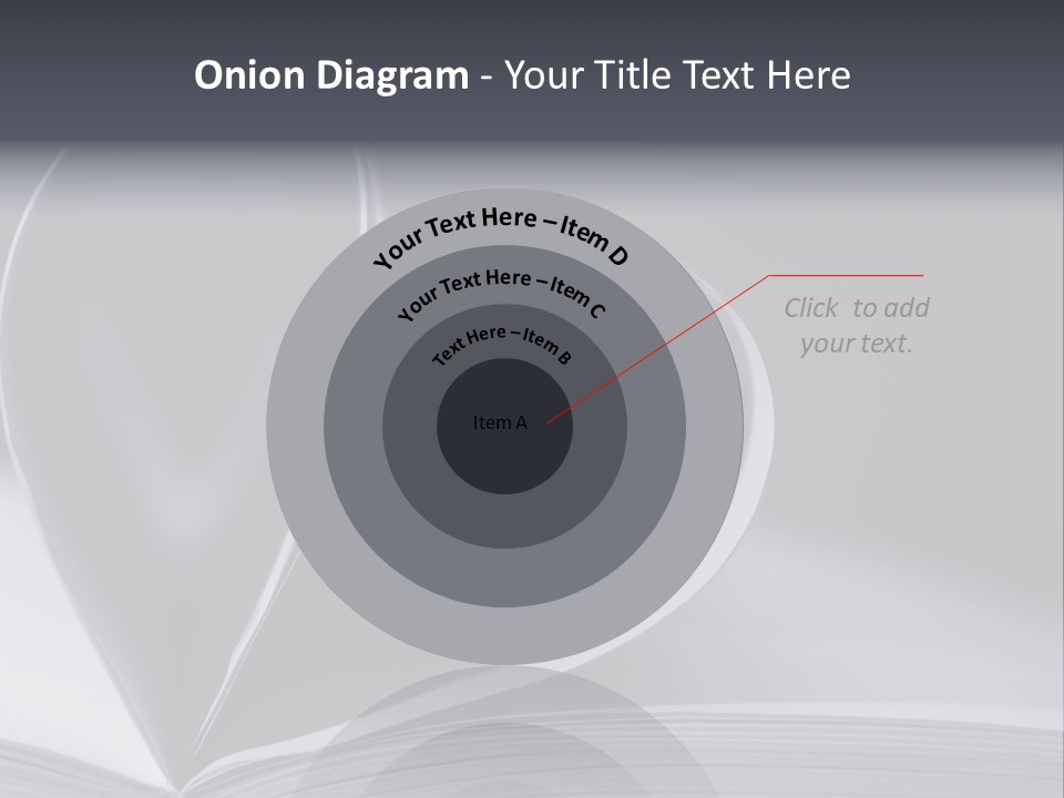 A Book With A Heart Shape On Top Of It PowerPoint Template
