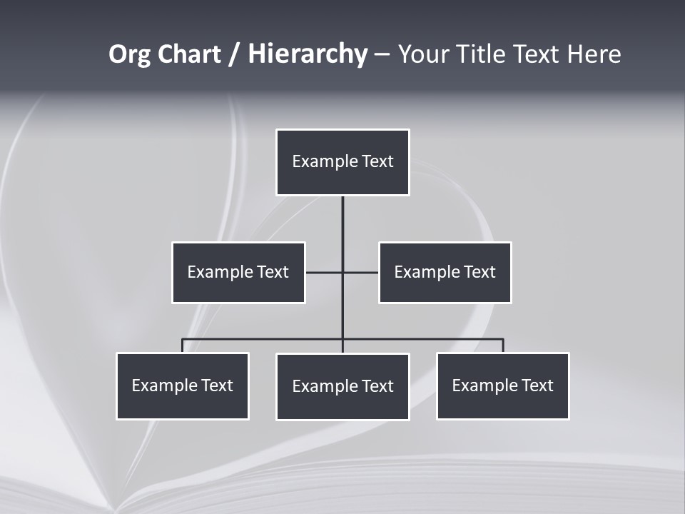 A Book With A Heart Shape On Top Of It PowerPoint Template