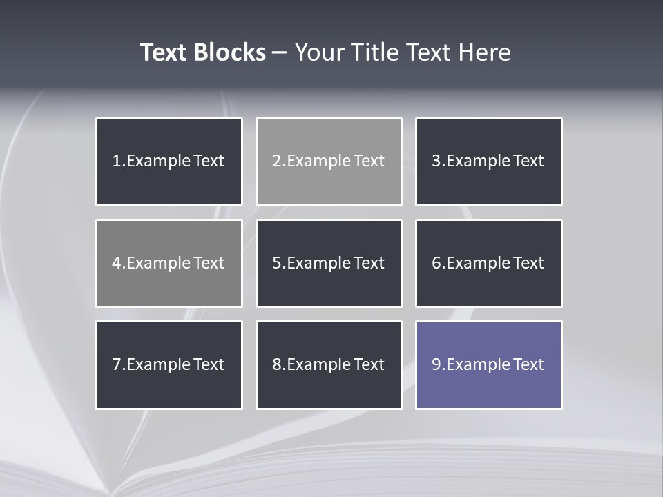 A Book With A Heart Shape On Top Of It PowerPoint Template