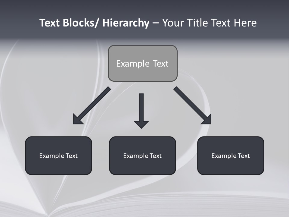 A Book With A Heart Shape On Top Of It PowerPoint Template