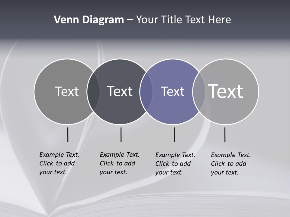 A Book With A Heart Shape On Top Of It PowerPoint Template