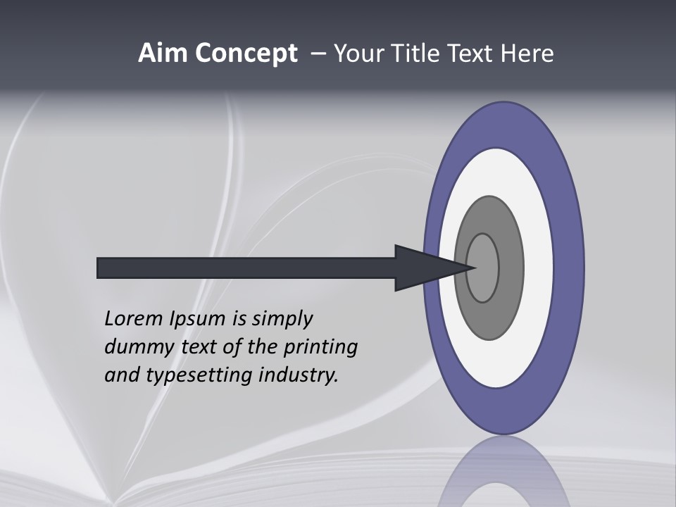 A Book With A Heart Shape On Top Of It PowerPoint Template