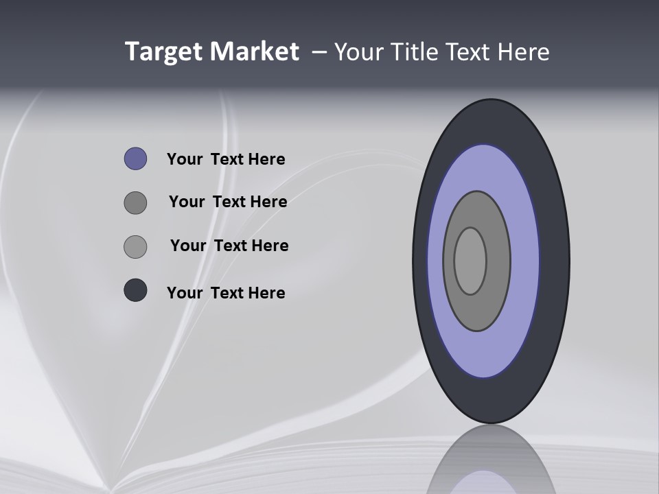 A Book With A Heart Shape On Top Of It PowerPoint Template