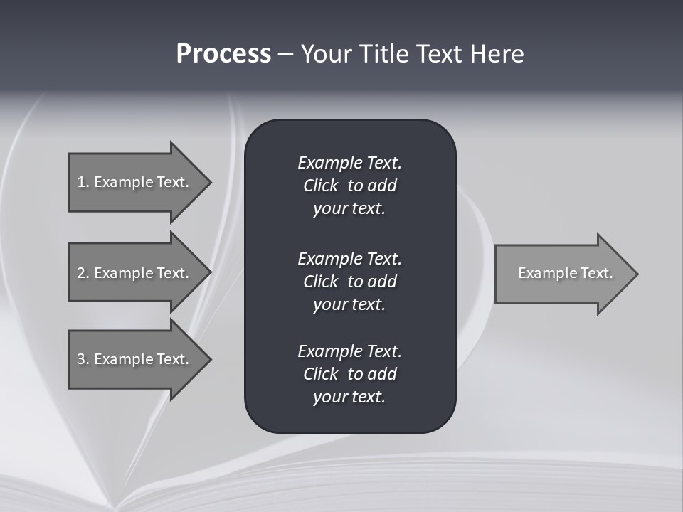 A Book With A Heart Shape On Top Of It PowerPoint Template