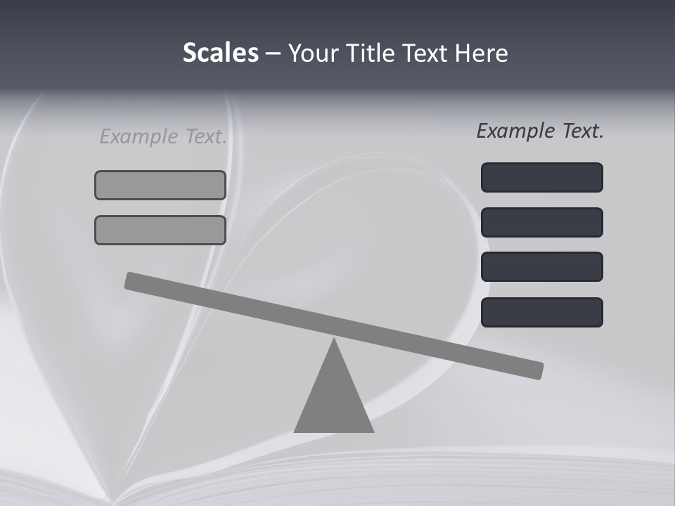 A Book With A Heart Shape On Top Of It PowerPoint Template