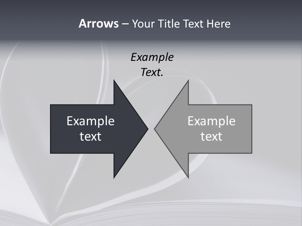 A Book With A Heart Shape On Top Of It PowerPoint Template