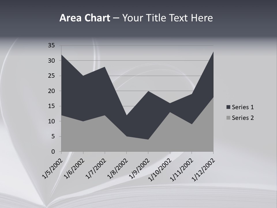 A Book With A Heart Shape On Top Of It PowerPoint Template