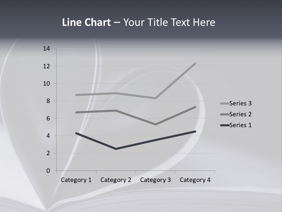 A Book With A Heart Shape On Top Of It PowerPoint Template