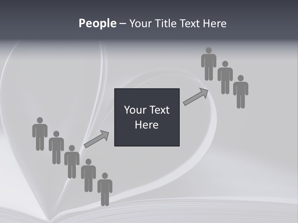 A Book With A Heart Shape On Top Of It PowerPoint Template