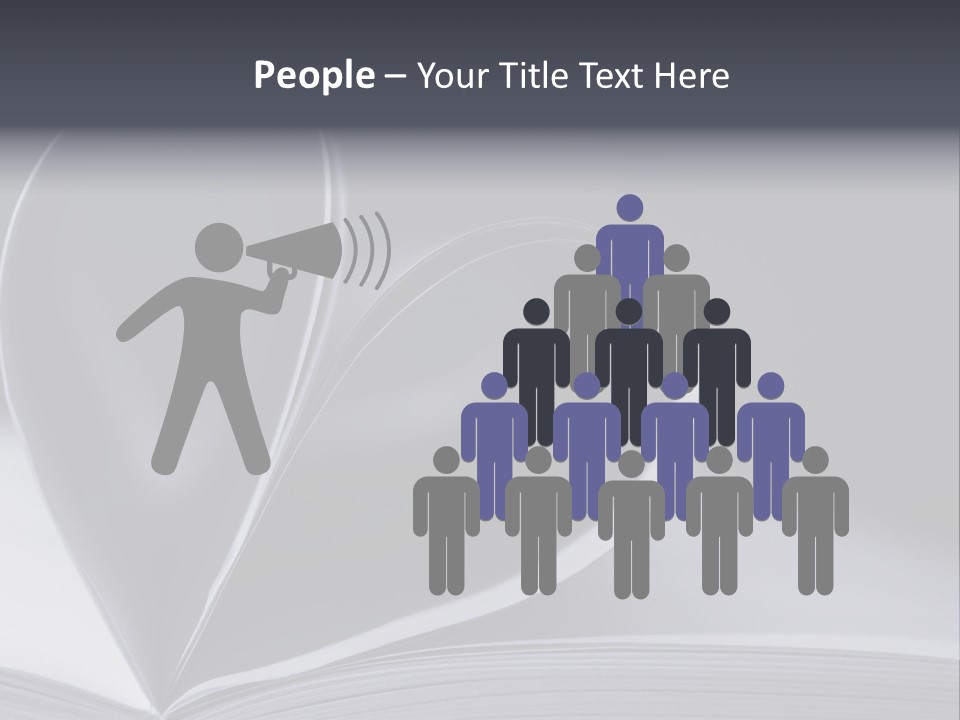 A Book With A Heart Shape On Top Of It PowerPoint Template